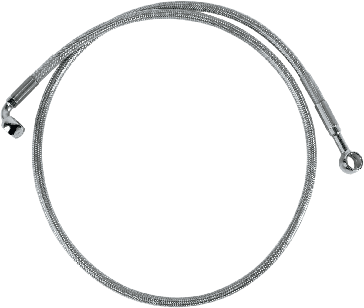 DRAG SPECIALTIES 1204-2753 Brake Line - Front (Upper) - Stainless Steel