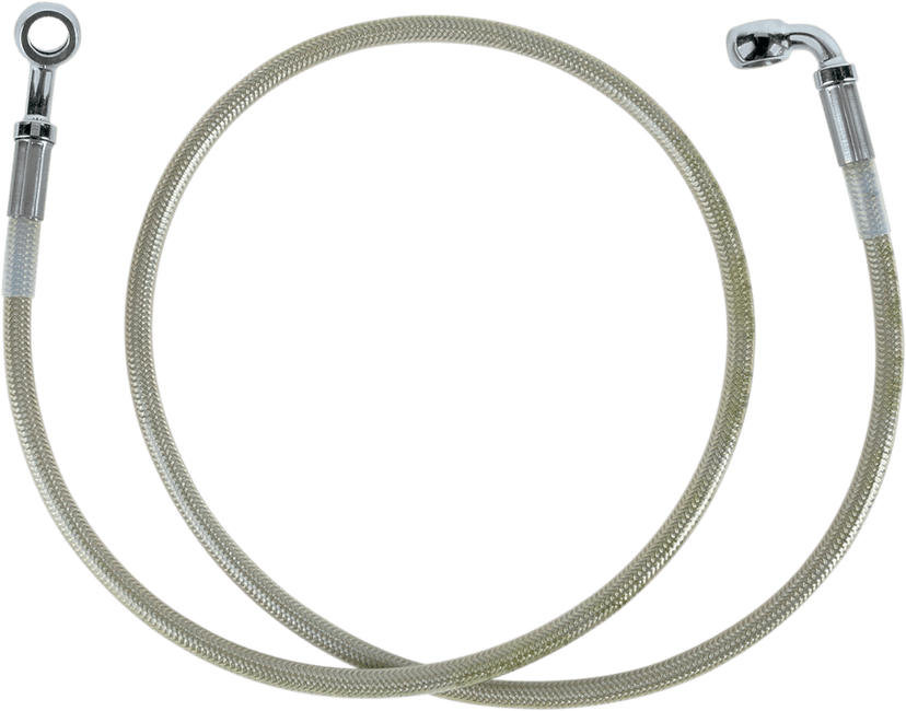 DRAG SPECIALTIES 1204-2754 Brake Line - Front (Upper) - Stainless Steel