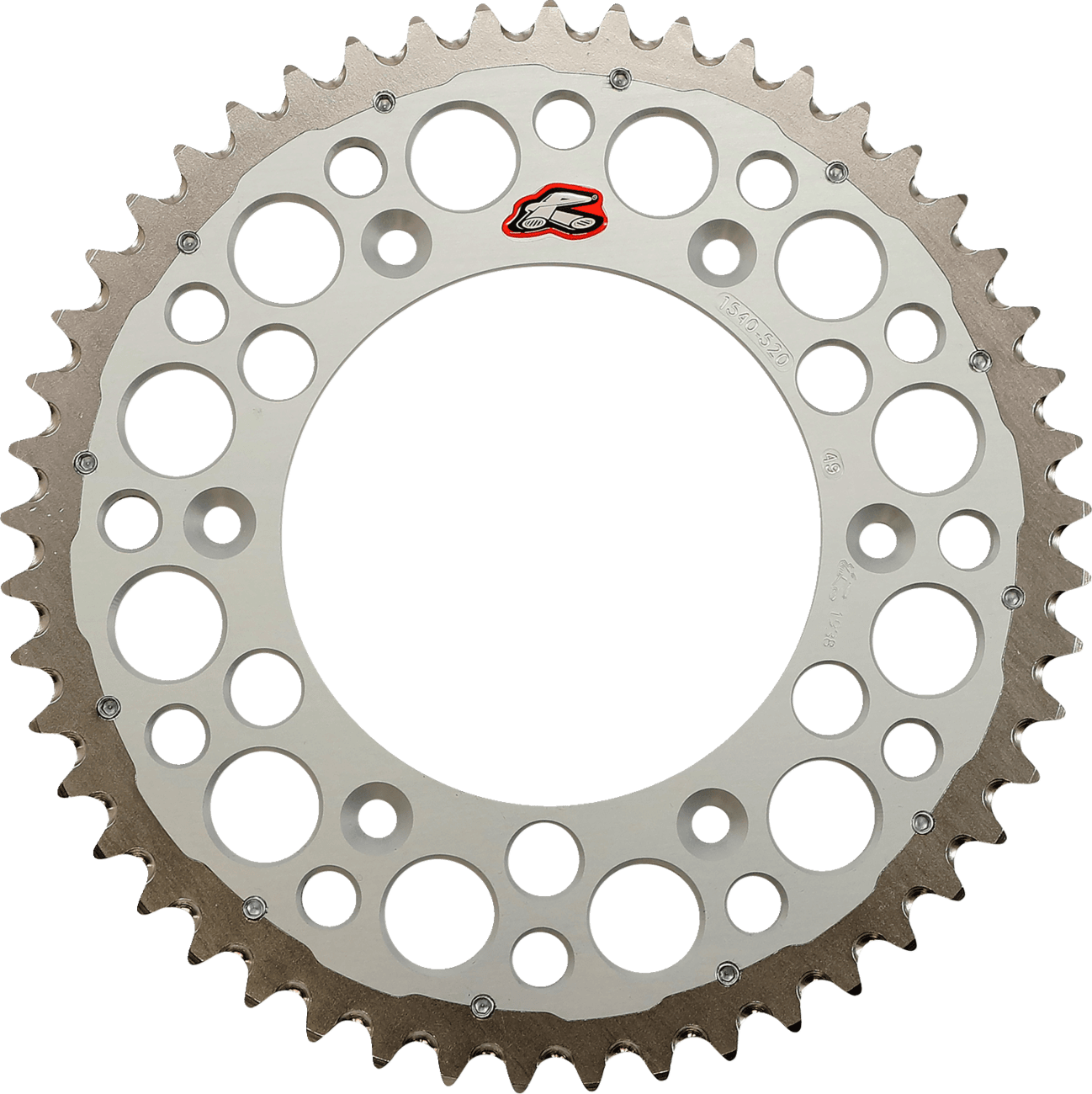 RENTHAL 1210-0232 Twinring™ Rear Sprocket - 49 Tooth - Silver - Honda