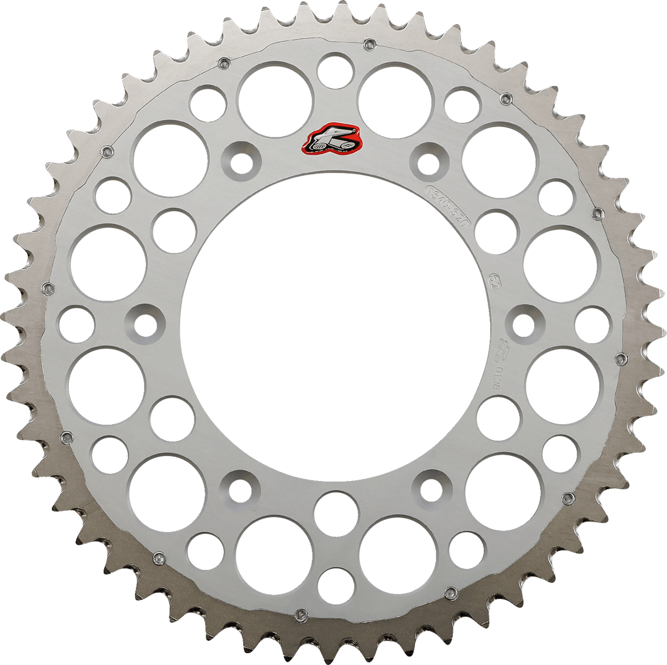 RENTHAL 1210-0235 Twinring™ Rear Sprocket - 52 Tooth - Silver - Honda