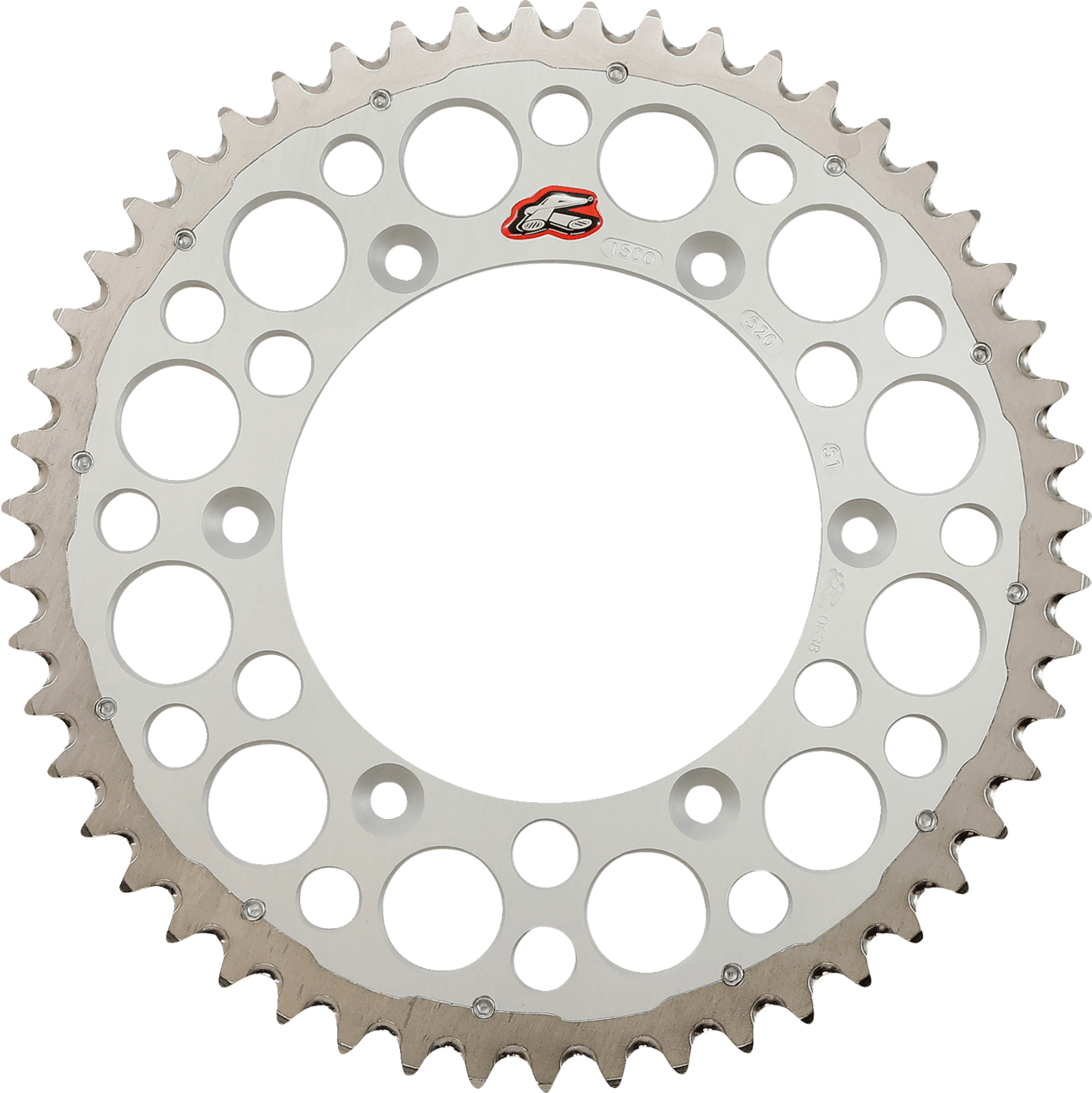 RENTHAL 1210-0239 Twinring™ Rear Sprocket - 51 Tooth - Silver - Yamaha