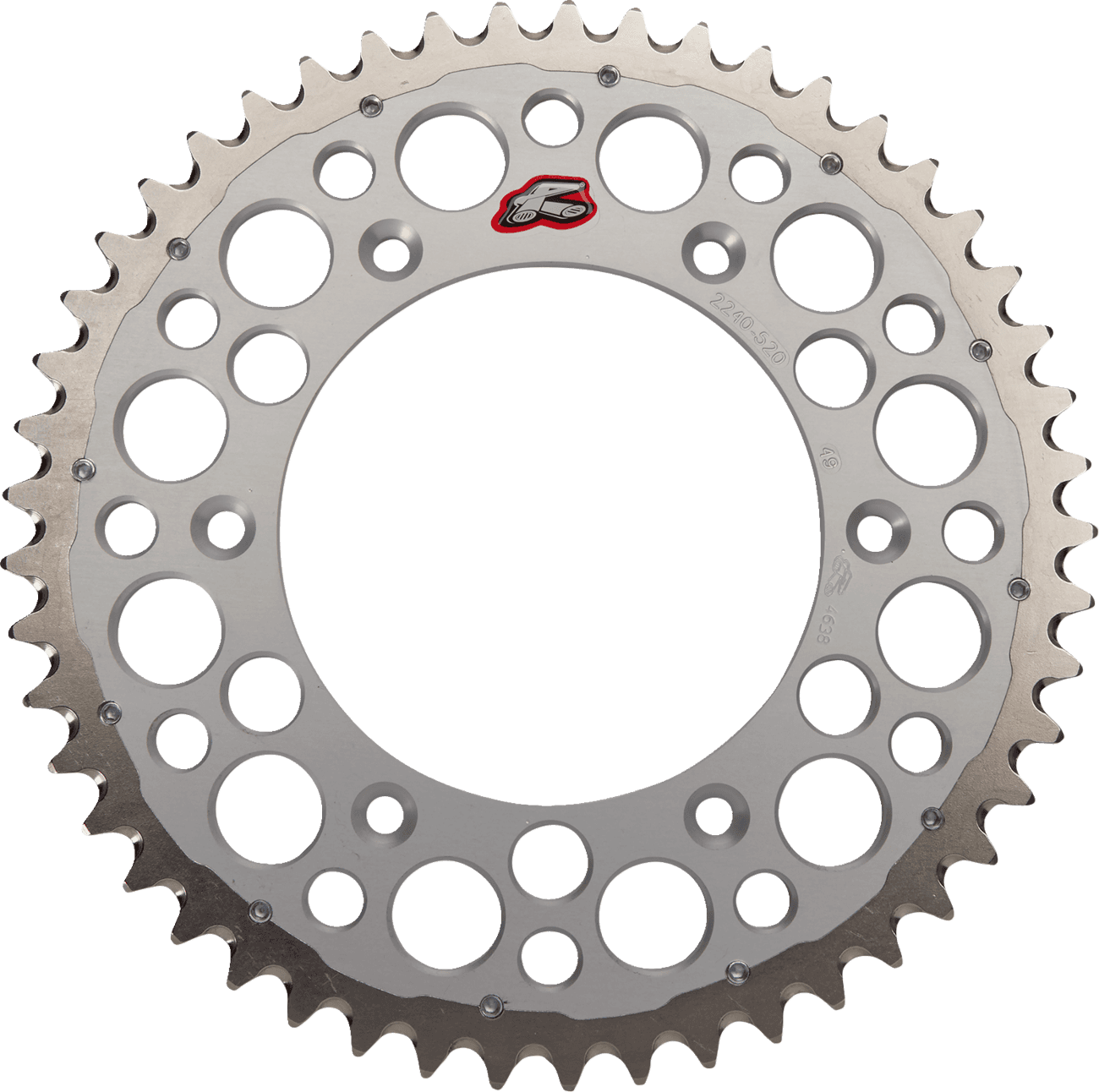 RENTHAL 1210-0252 Twinring™ Rear Sprocket - 49 Tooth - Silver