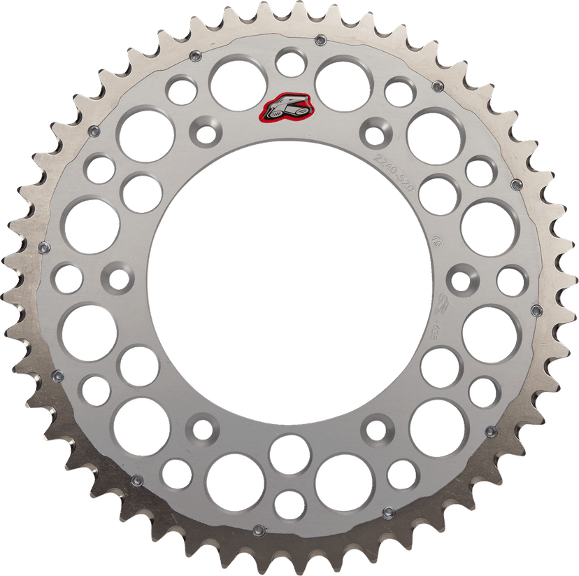 RENTHAL 1210-0252 Twinring™ Rear Sprocket - 49 Tooth - Silver