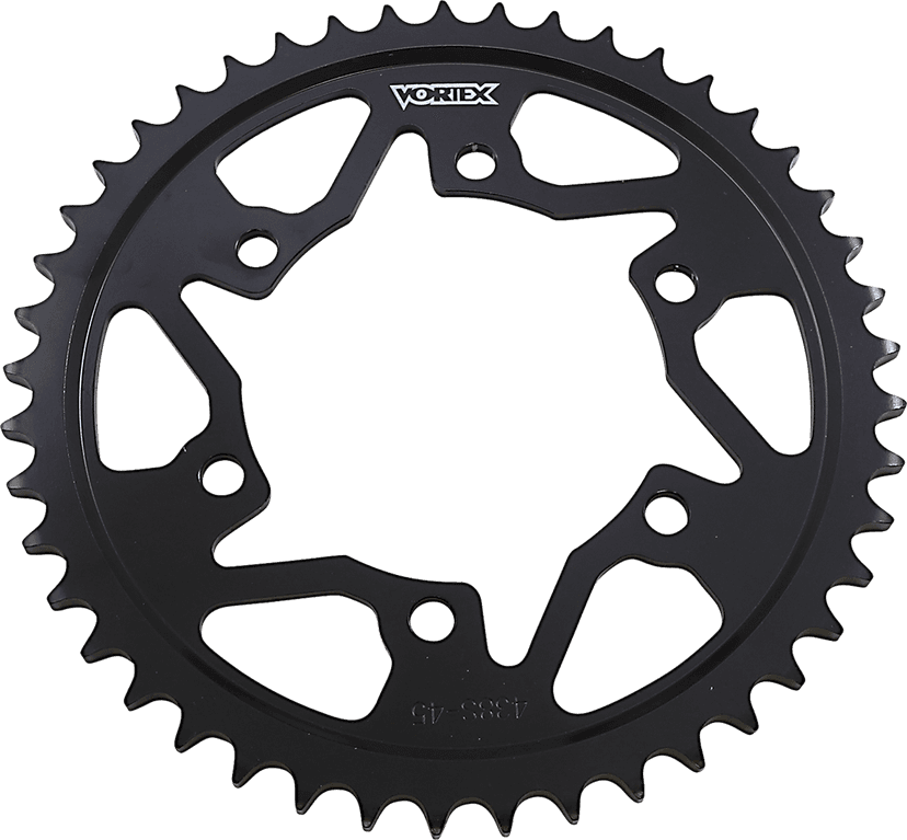 VORTEX 1210-0545 Steel Rear Sprocket - 45 Tooth - Kawasaki/Suzuki/Yamaha