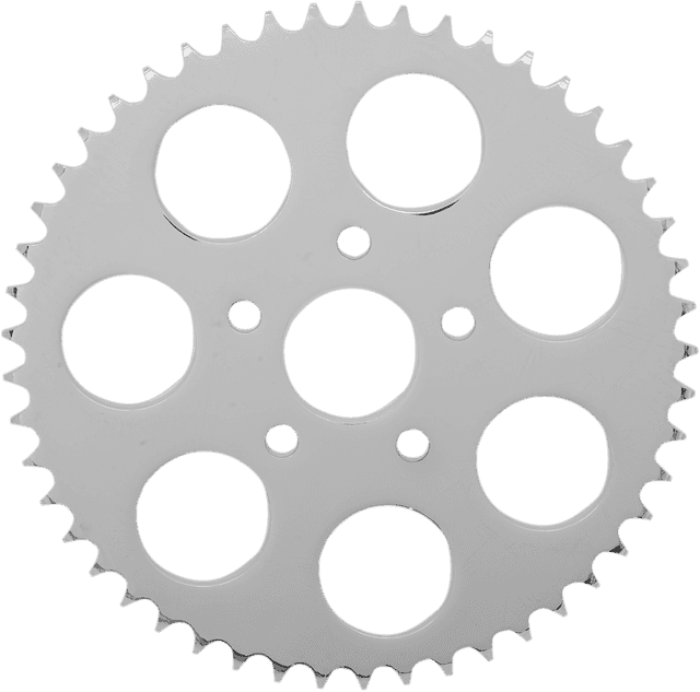 DRAG SPECIALTIES 1210-0603 Rear Sprocket - Flat - 49 Tooth - Chrome - '82-'85 XL — image 2 of 2
