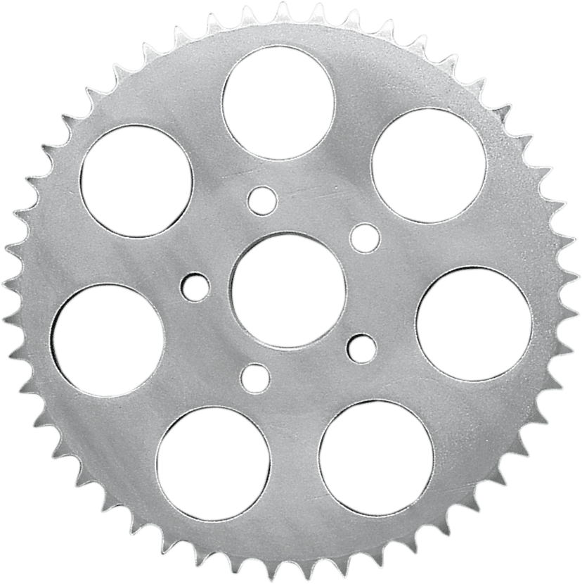 DRAG SPECIALTIES 1210-0604 Rear Sprocket - Flat - 51 Tooth - Chrome - '82-'85 XL