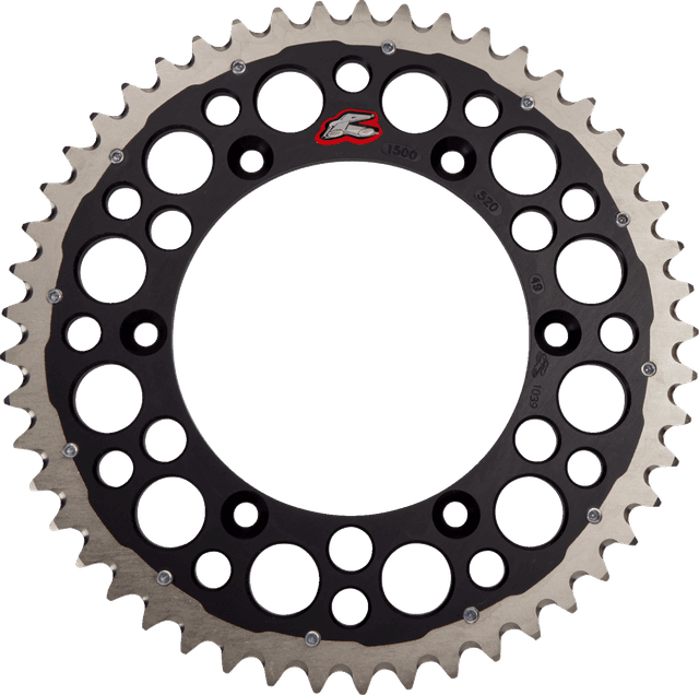 RENTHAL 1210-0809 Twinring™ Rear Sprocket - 49 Tooth - Black - Yamaha