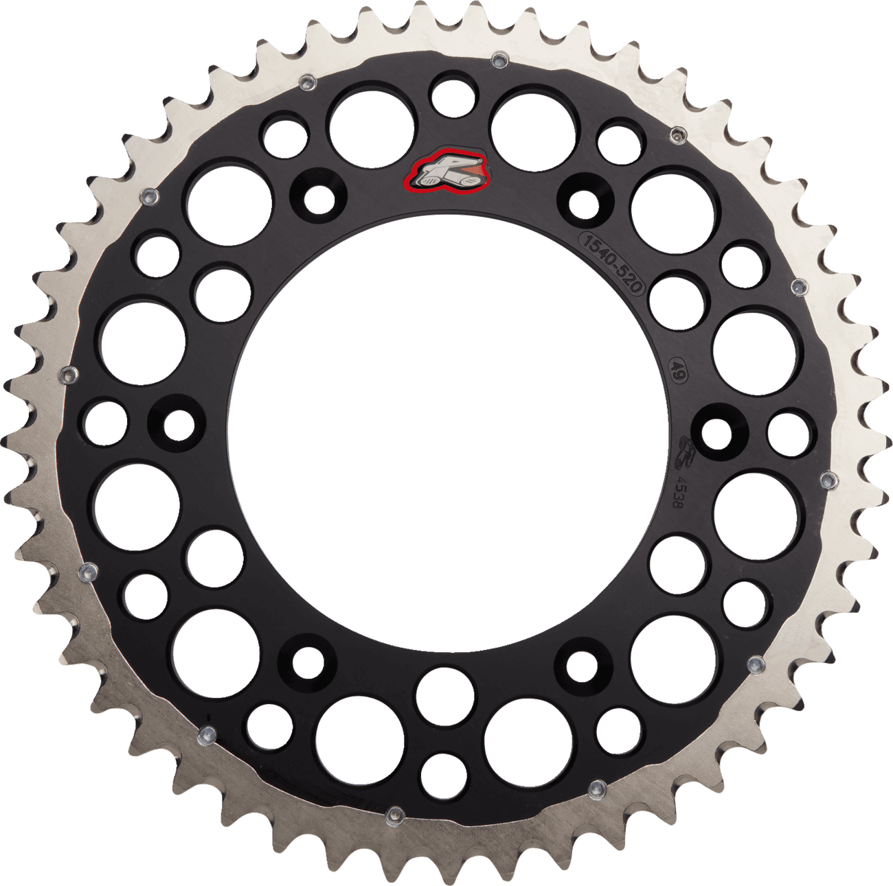 RENTHAL 1210-0812 Twinring™ Rear Sprocket - 49 Tooth - Black - Honda