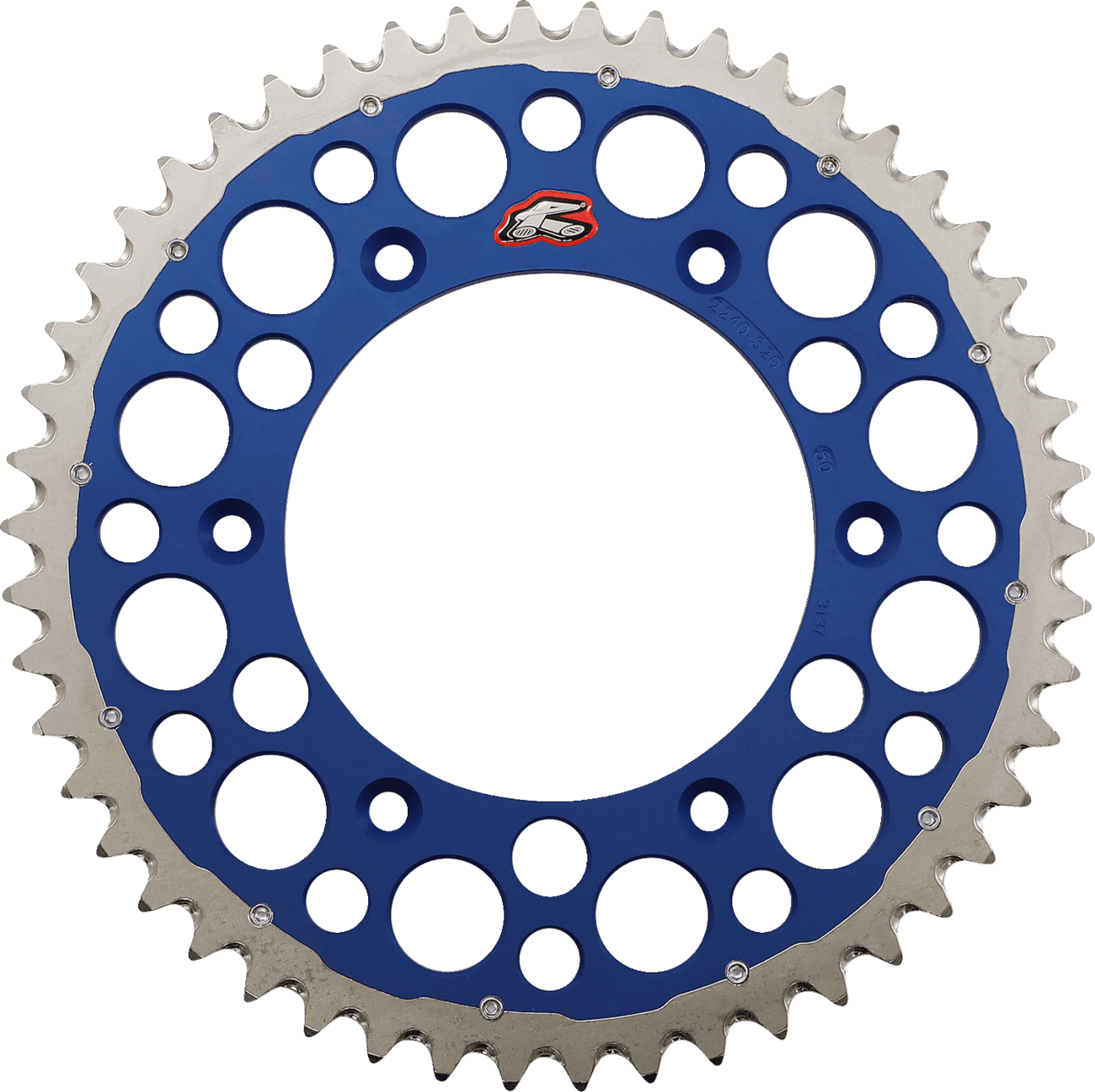 RENTHAL 1210-1137 Twinring™ Rear Sprocket - 50 Tooth - Blue