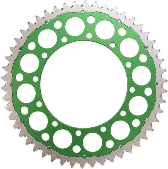 RENTHAL 1210-1140 Twinring™ Rear Sprocket - 50 Tooth - Green - Kawasaki/Suzuki — image 2 of 2