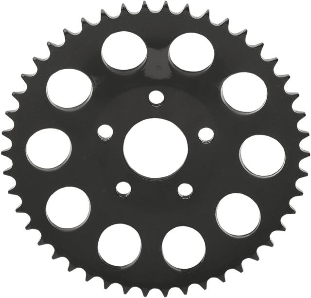 DRAG SPECIALTIES 1210-1836 Rear Sprocket - Dished - 46 Tooth - Black - '82-'85 FXR/FXRS