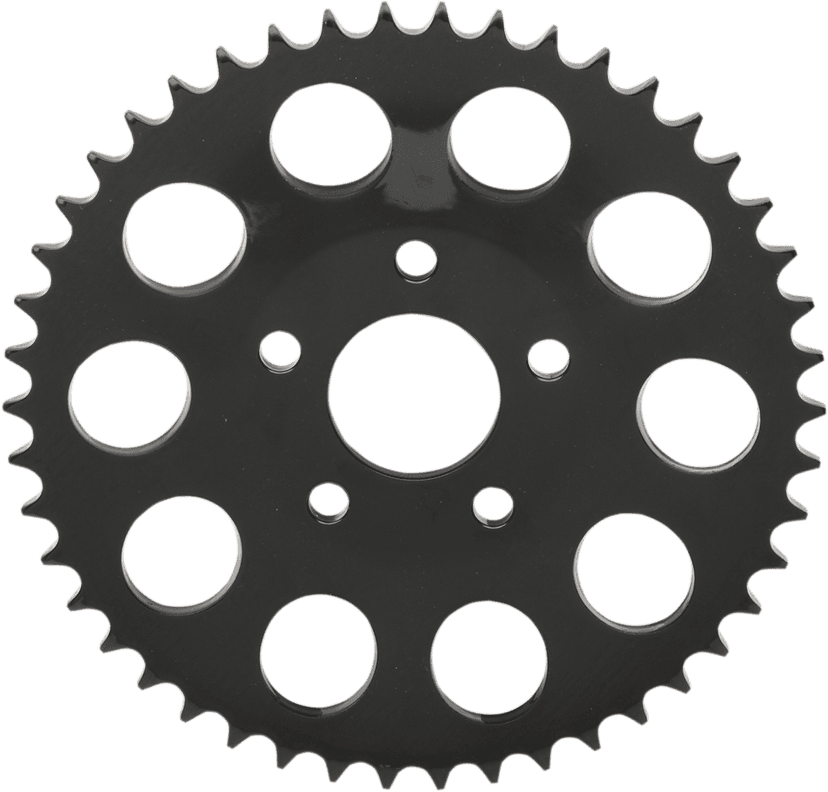 DRAG SPECIALTIES 1210-1836 Rear Sprocket - Dished - 46 Tooth - Black - '82-'85 FXR/FXRS