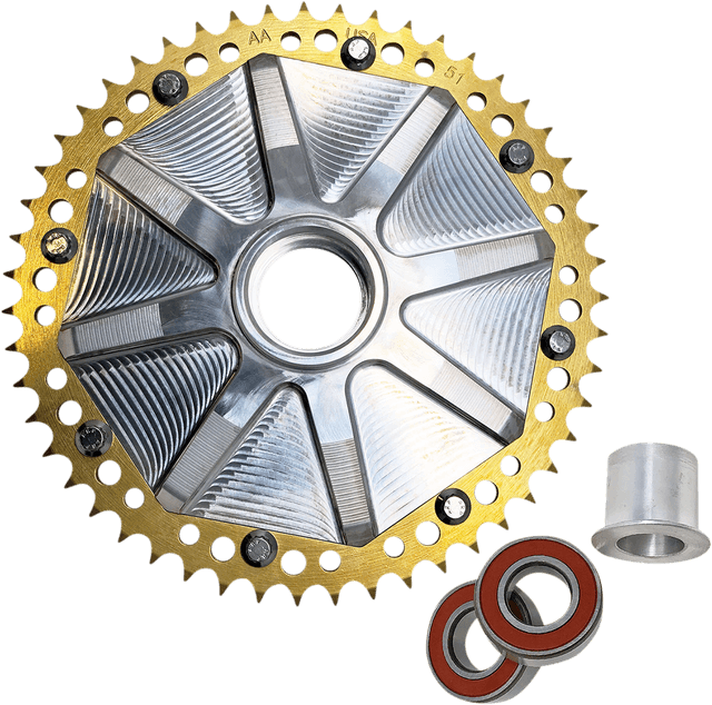 ALLOY ART 1210-2506 Cush Drive Sprocket - Gold - 51 Tooth