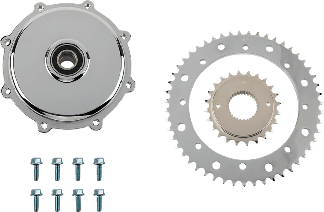 DRAG SPECIALTIES 1210-2662 Conversion Sprocket Kit - Chrome - '09-'16 Touring/Trike