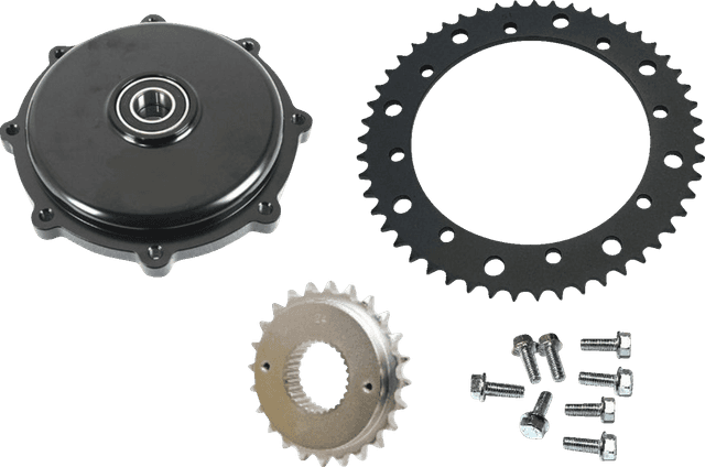 DRAG SPECIALTIES 1210-2663 Conversion Sprocket Kit - Black - '09-'16 Touring/Trike