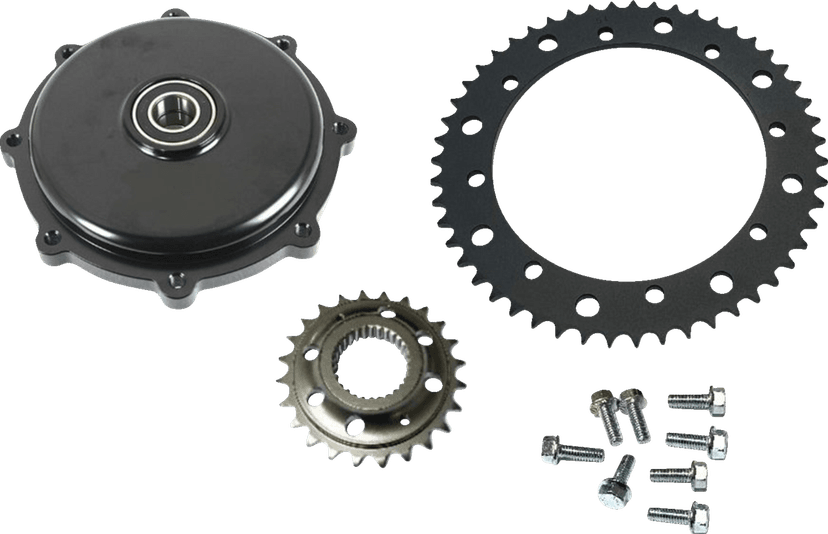 DRAG SPECIALTIES 1210-2665 Conversion Sprocket Kit - Black - M8 Touring