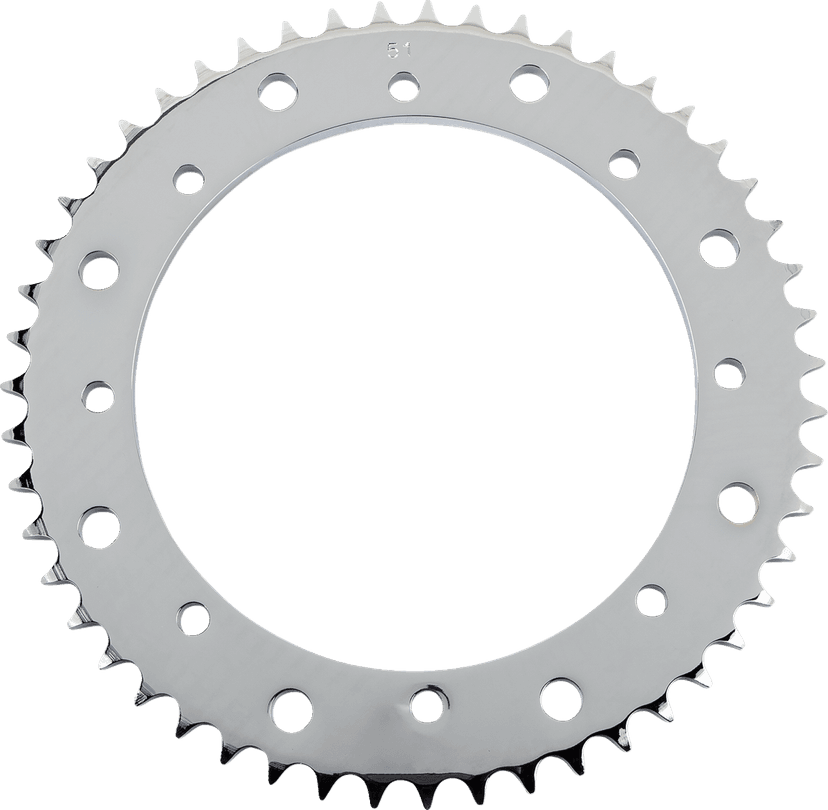 DRAG SPECIALTIES 1210-2668 Rear Sprocket - 51 Tooth - Chrome - Touring/Trike