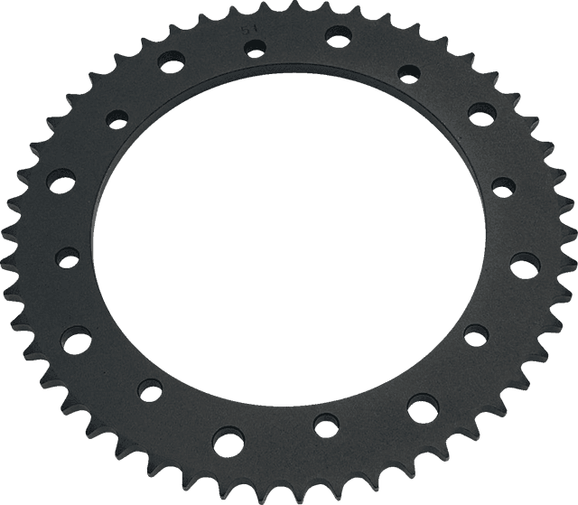 DRAG SPECIALTIES 1210-2669 Rear Sprocket - 51 Tooth - Black - Touring/Trike