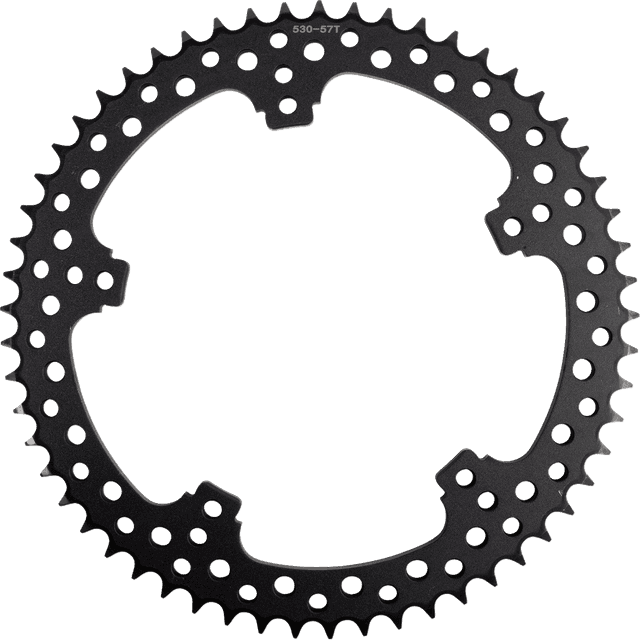 ARLEN NESS 1210-2804 Rear Sprocket - Jagged - 57 Tooth - Black - FLT/FLH