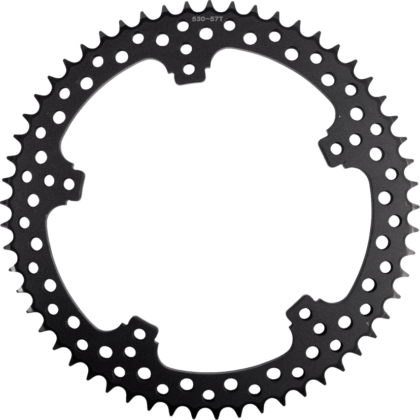 ARLEN NESS 1210-2804 Rear Sprocket - Jagged - 57 Tooth - Black - FLT/FLH
