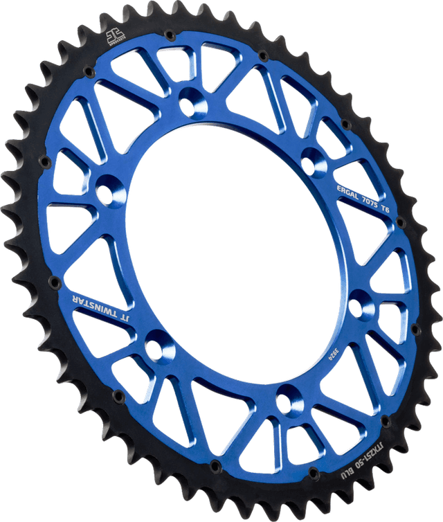JT SPROCKETS 1210-2806 Rear Sprocket - Twinstar - 50 Tooth - Blue - Yamaha