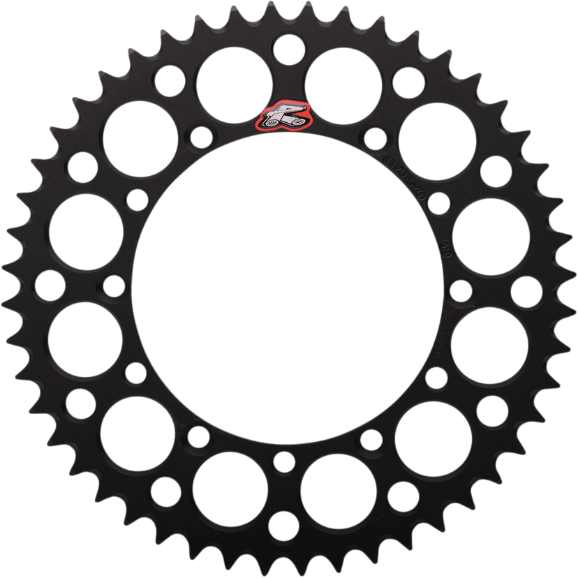 RENTHAL 1211-0015 Rear Sprocket - Aluminum - 48 Tooth - Black - Kawasaki