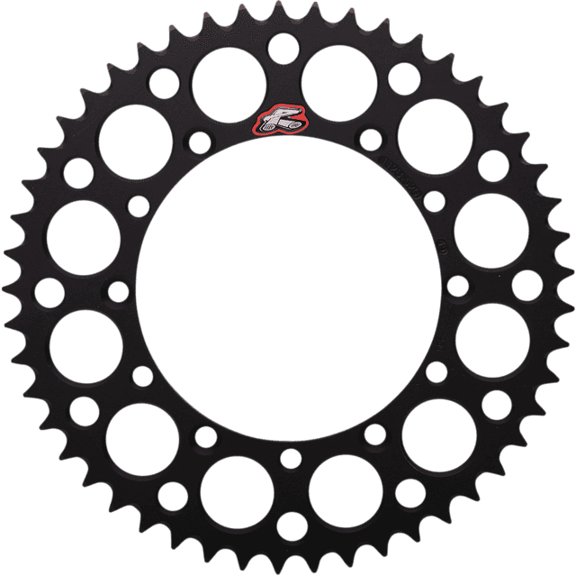 RENTHAL 1211-0016 Rear Sprocket - Aluminum - 49 Tooth - Black - Kawasaki