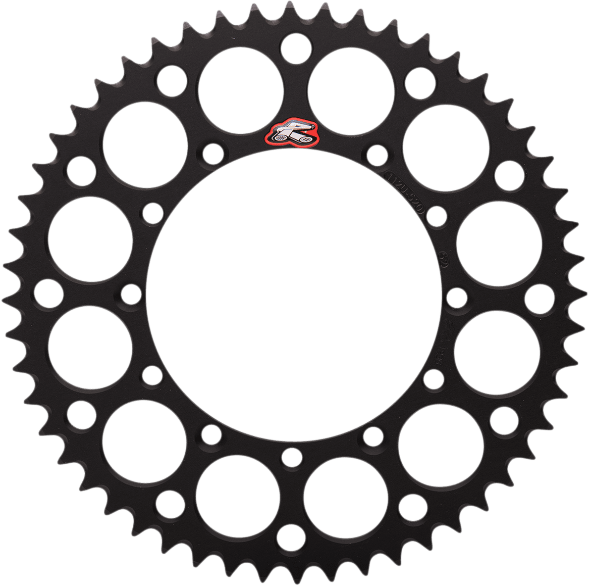 RENTHAL 1211-0019 Rear Sprocket - Aluminum - 52 Tooth - Black - Kawasaki