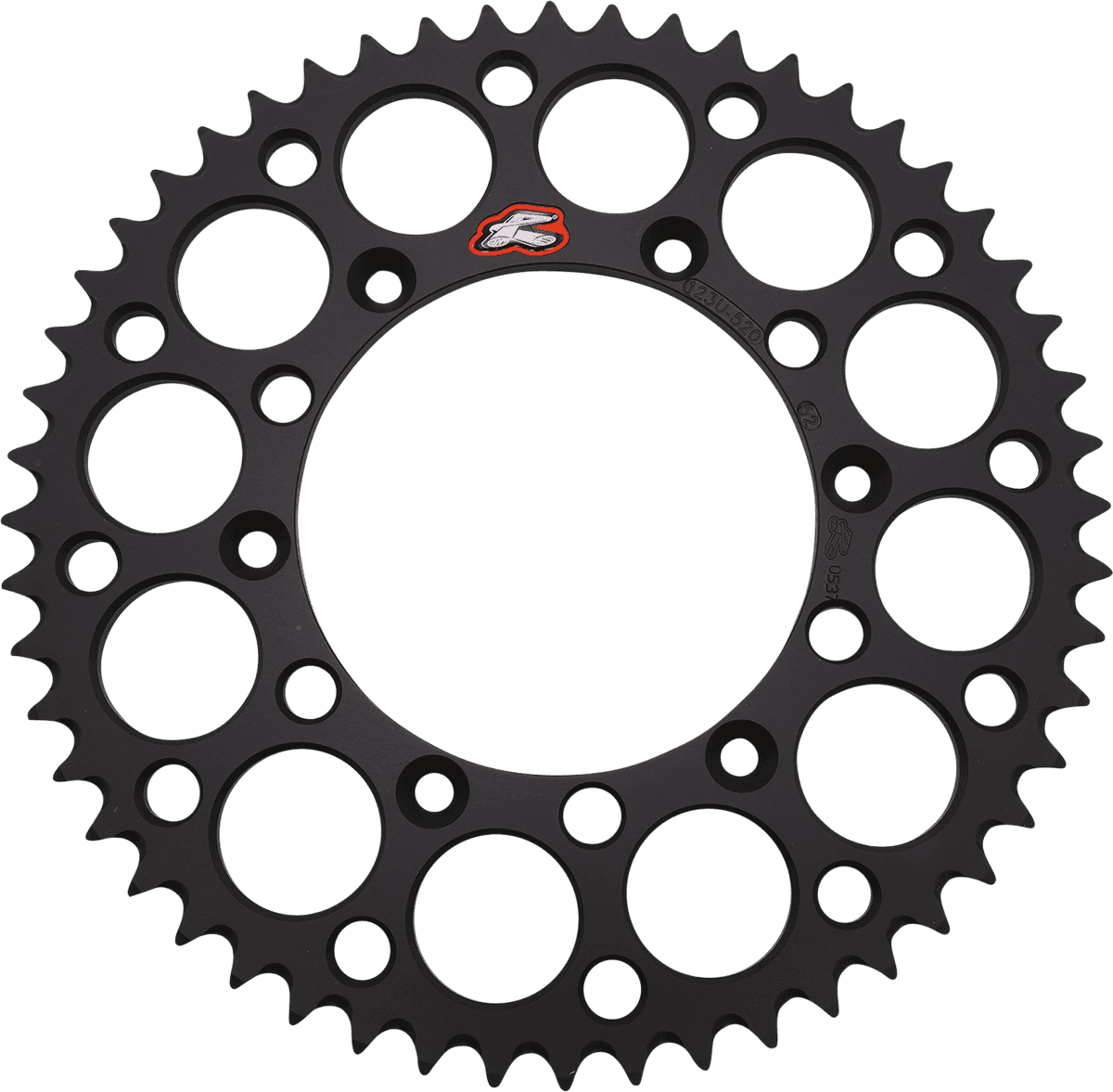RENTHAL 1211-0024 Rear Sprocket - Aluminum - 52 Tooth - Black - Suzuki