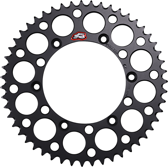 RENTHAL 1211-0028 Rear Sprocket - Aluminum - 51 Tooth - Black - Yamaha