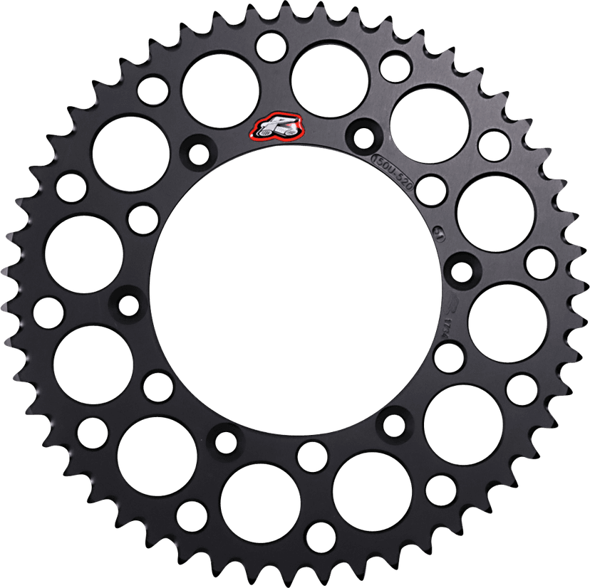 RENTHAL 1211-0028 Rear Sprocket - Aluminum - 51 Tooth - Black - Yamaha