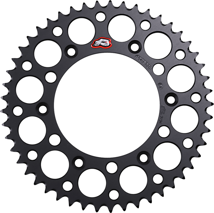 RENTHAL 1211-0031 Rear Sprocket - Aluminum - 49 Tooth - Black - Honda