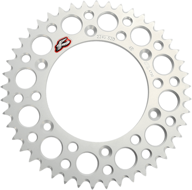 RENTHAL 1211-0078 Rear Sprocket - Aluminum - 45 Tooth - Silver