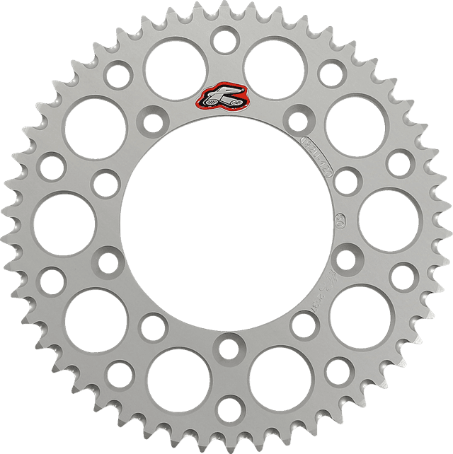 RENTHAL 1211-0087 Rear Sprocket - Aluminum - 50 Tooth - Silver - Gas Gas/Husqvarna/KTM
