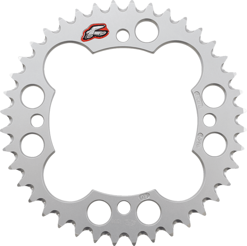 RENTHAL 1211-0099 Rear Sprocket - Aluminum - 40 Tooth - Silver - Yamaha