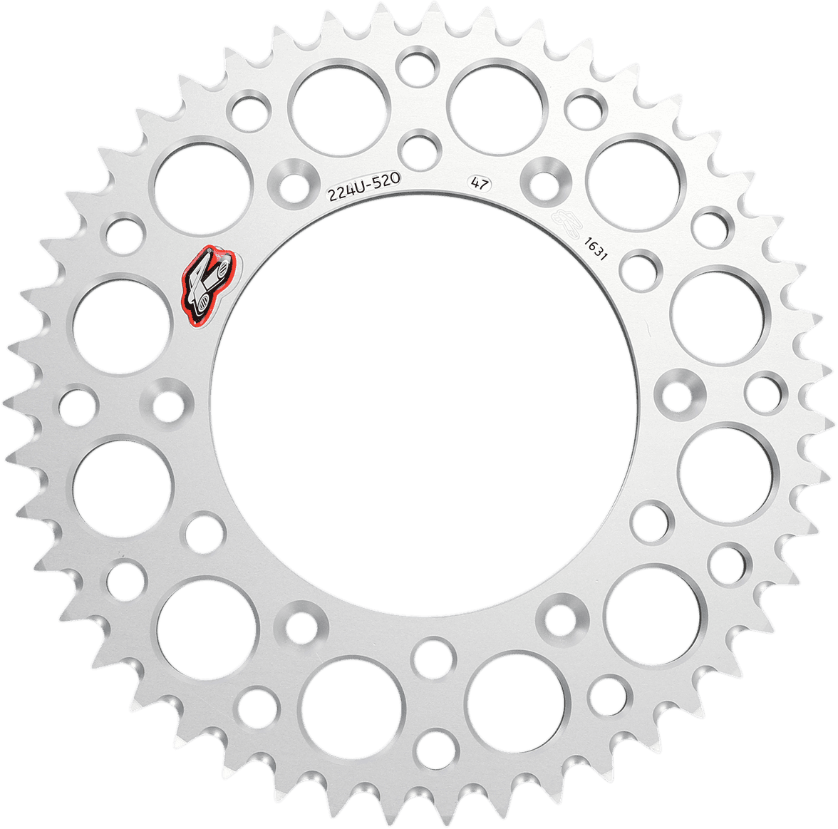 RENTHAL 1211-0103 Rear Sprocket - Aluminum - 47 Tooth - Silver