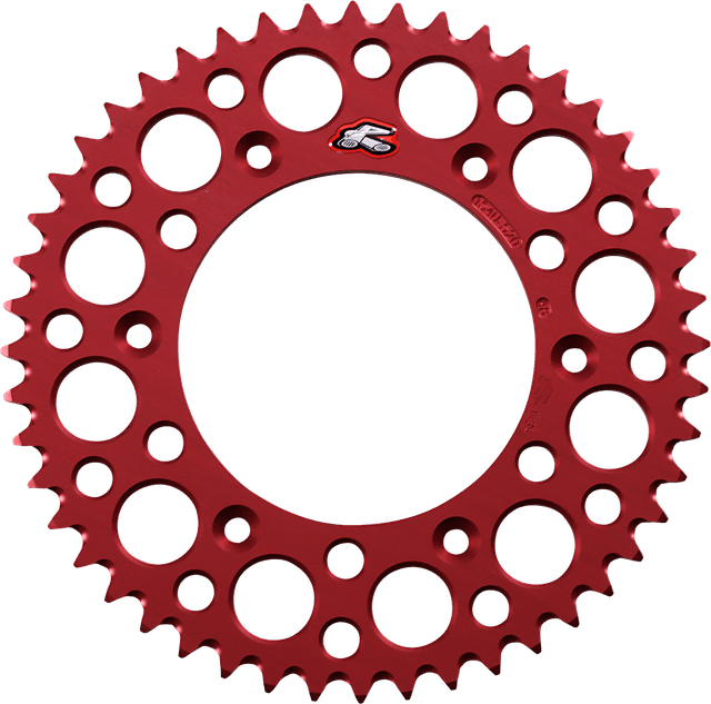 RENTHAL 1211-0159 Rear Sprocket - Aluminum - 48 Tooth - Red - Honda