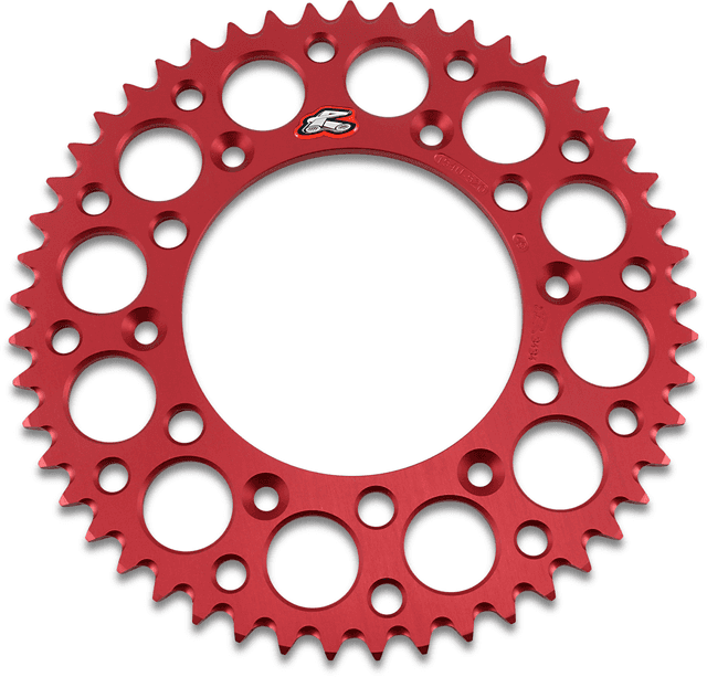 RENTHAL 1211-0161 Rear Sprocket - Aluminum - 50 Tooth - Red - Honda