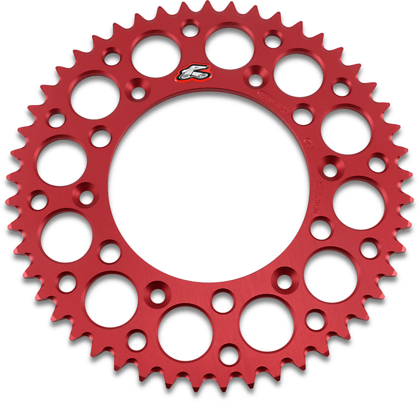 RENTHAL 1211-0161 Rear Sprocket - Aluminum - 50 Tooth - Red - Honda
