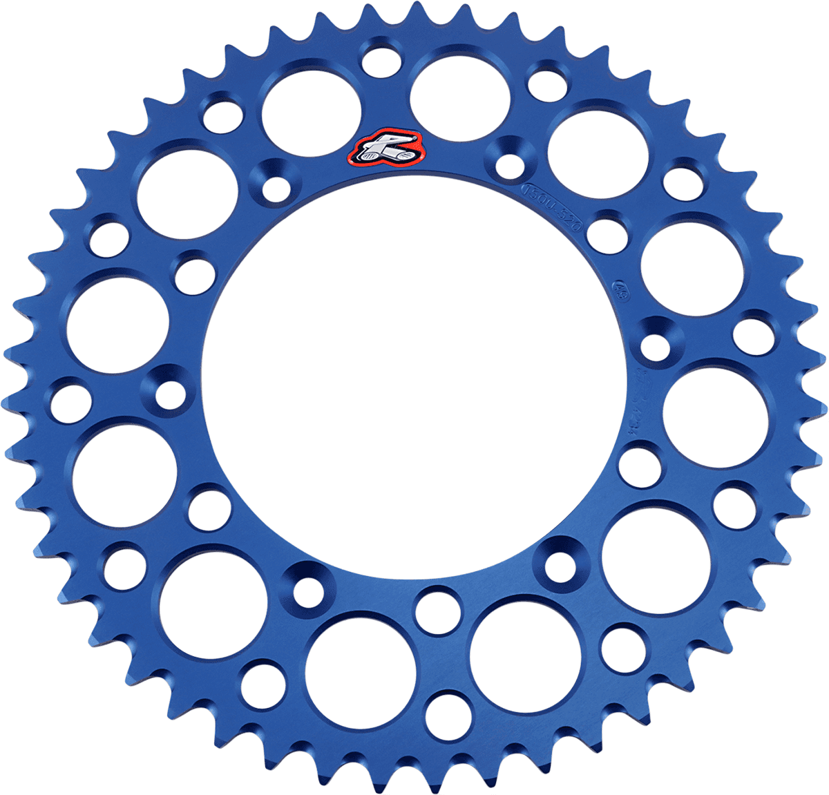 RENTHAL 1211-0165 Rear Sprocket - Aluminum - 49 Tooth - Blue - Yamaha