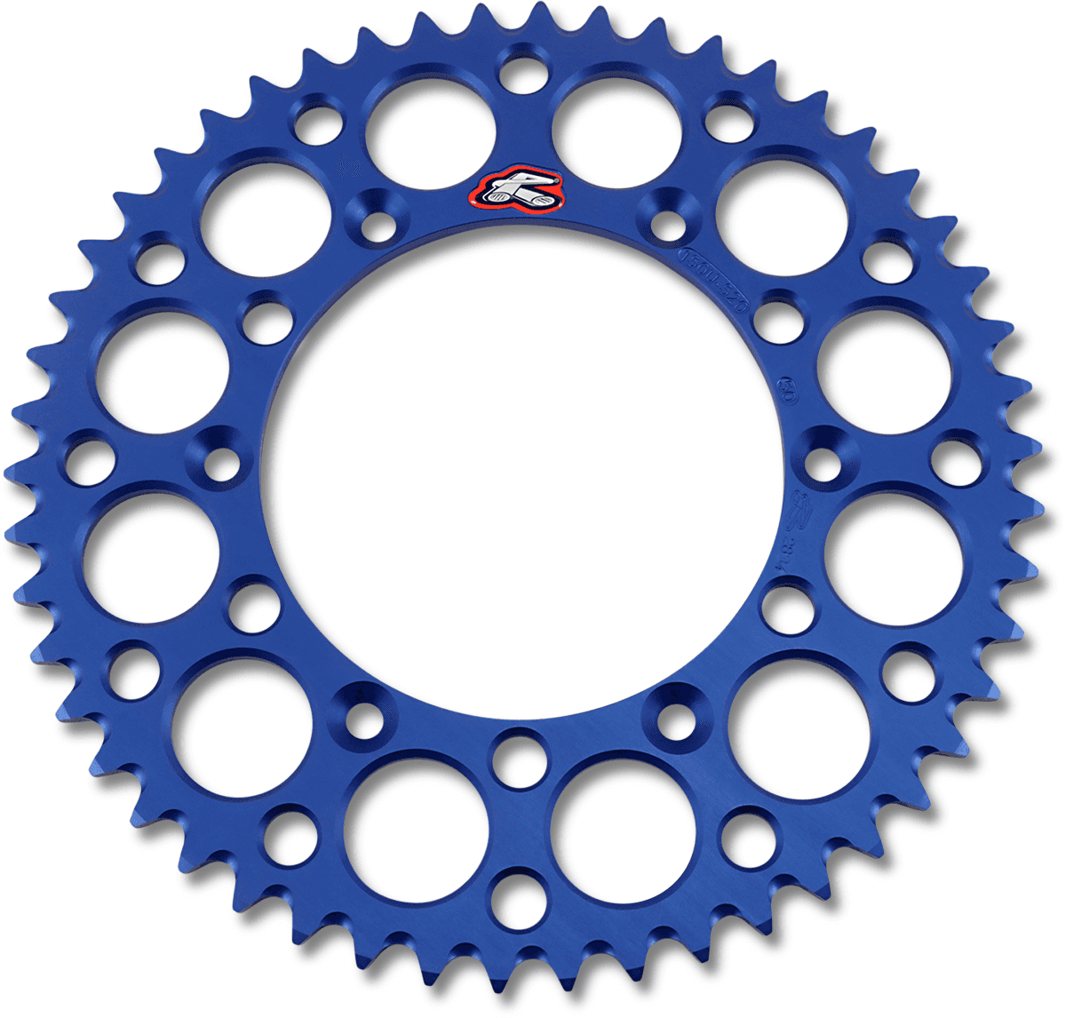 RENTHAL 1211-0166 Rear Sprocket - Aluminum - 50 Tooth - Blue - Yamaha