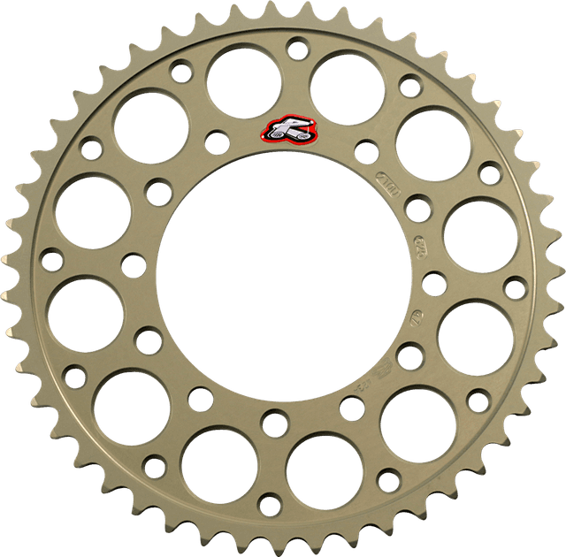 RENTHAL 1211-0186 Rear Sprocket - Aluminum - 47 Tooth - Suzuki/Yamaha