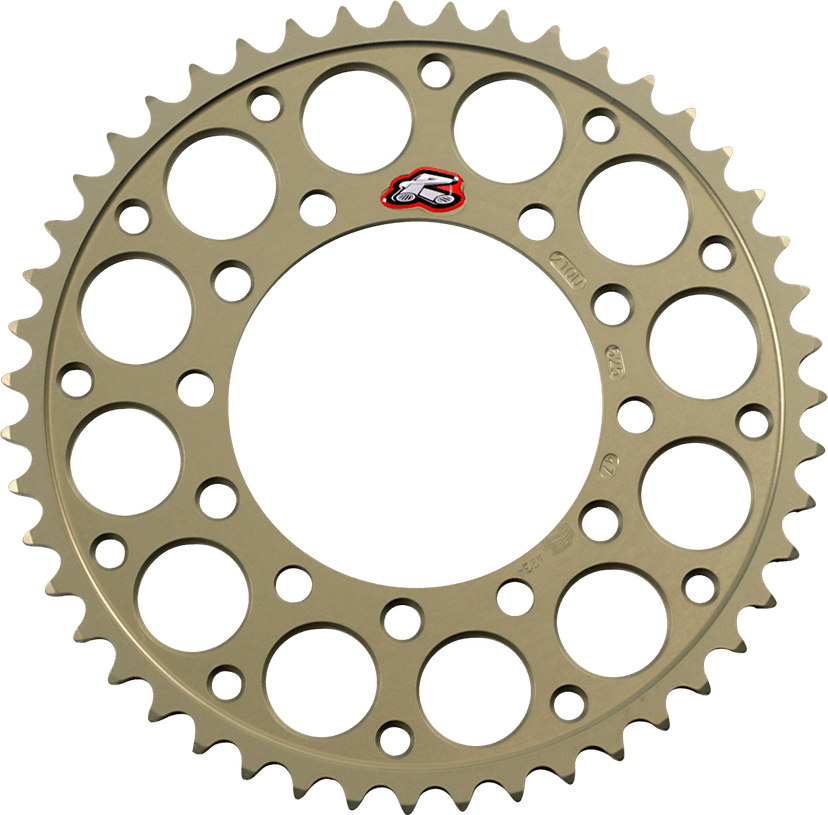 RENTHAL 1211-0186 Rear Sprocket - Aluminum - 47 Tooth - Suzuki/Yamaha