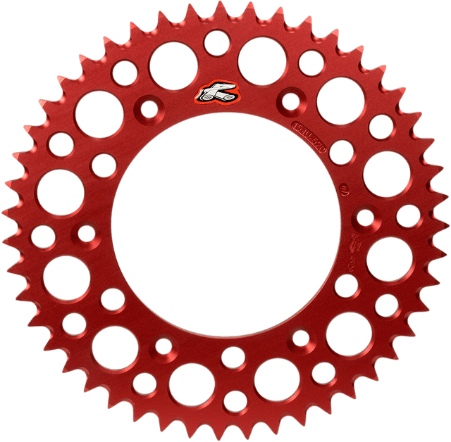 RENTHAL 1211-0291 Rear Sprocket - Aluminum - 55 Tooth - Red - Honda