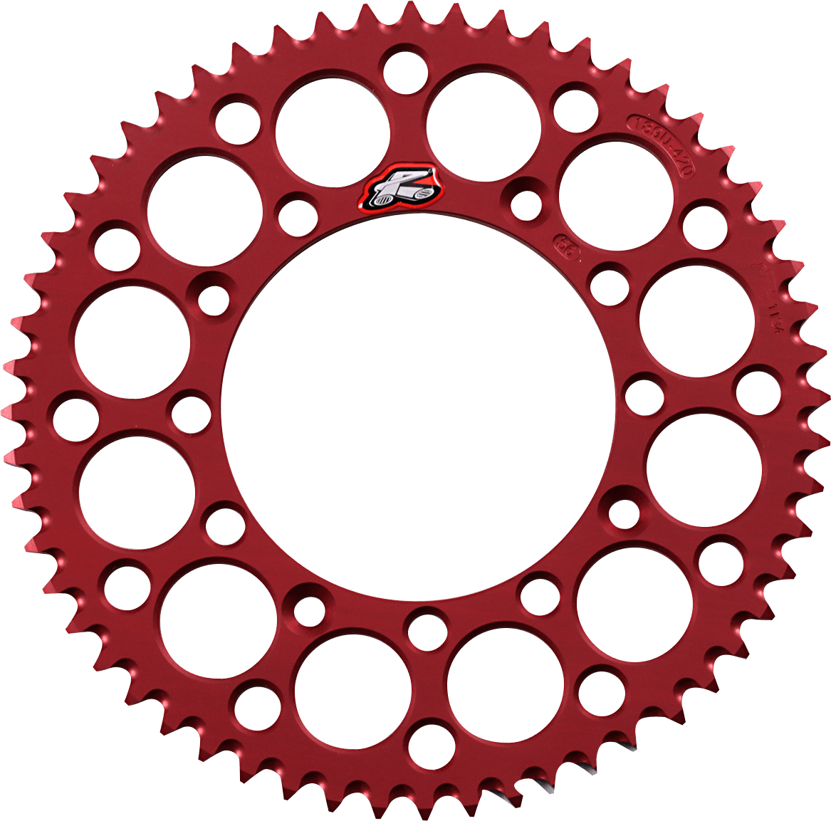 RENTHAL 1211-0292 Rear Sprocket - Aluminum - 56 Tooth - Red - Honda