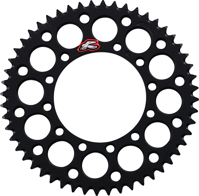 RENTHAL 1211-0300 Rear Sprocket - Aluminum - 52 Tooth - Black - Kawasaki