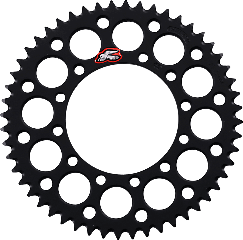 RENTHAL 1211-0300 Rear Sprocket - Aluminum - 52 Tooth - Black - Kawasaki