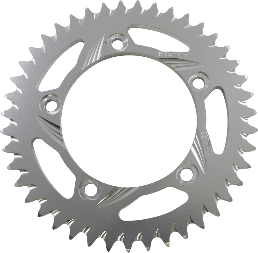 VORTEX 1211-0415 Rear Sprocket - Aluminum - 43 Tooth - Silver - Suzuki/Triumph
