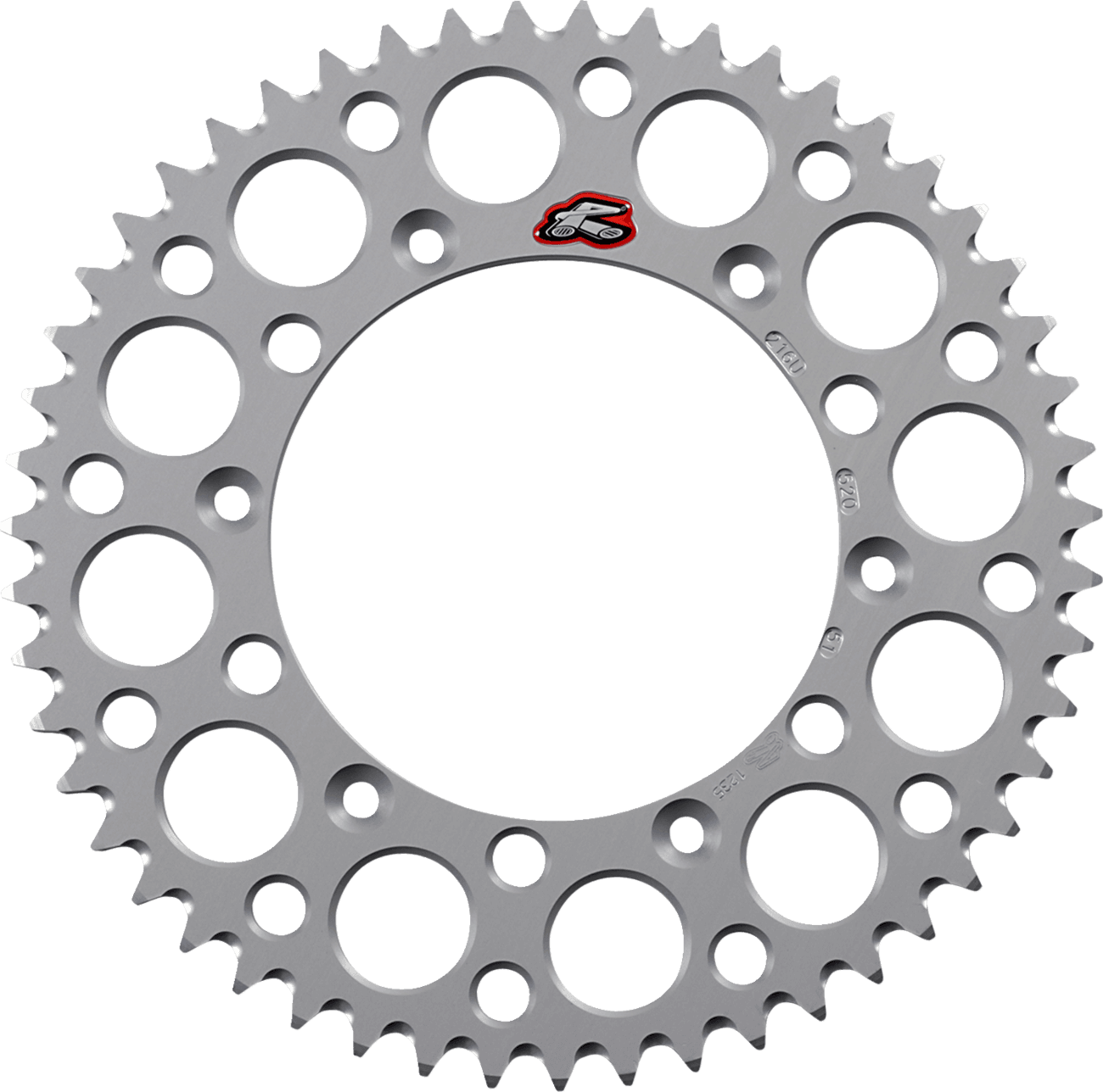 RENTHAL 1211-1143 Rear Sprocket - Aluminum - 51 Tooth - Silver - Husqvarna/Sherco/Gas Gas/Beta