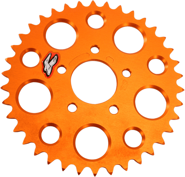 RENTHAL 1211-1203 Rear Sprocket - Aluminum - 40 Tooth - Orange - KTM